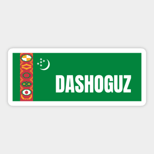 Dashoguz City in Turkmenistan Flag Sticker